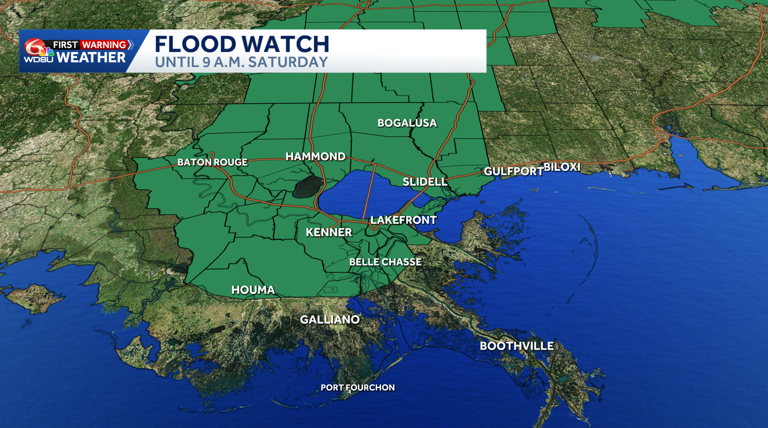 Today's storms could pack a punch in Southeast Louisiana