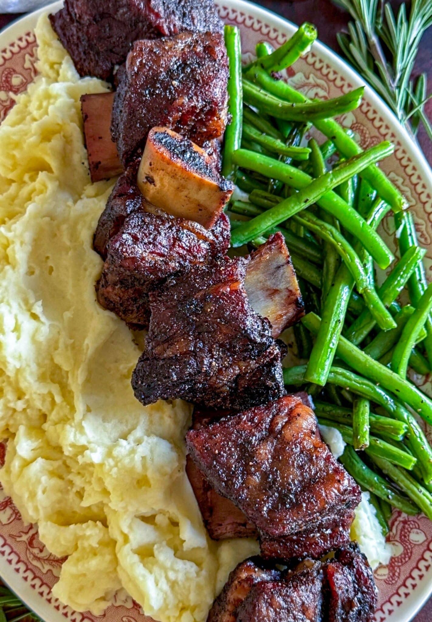 Smoked beef short ribs