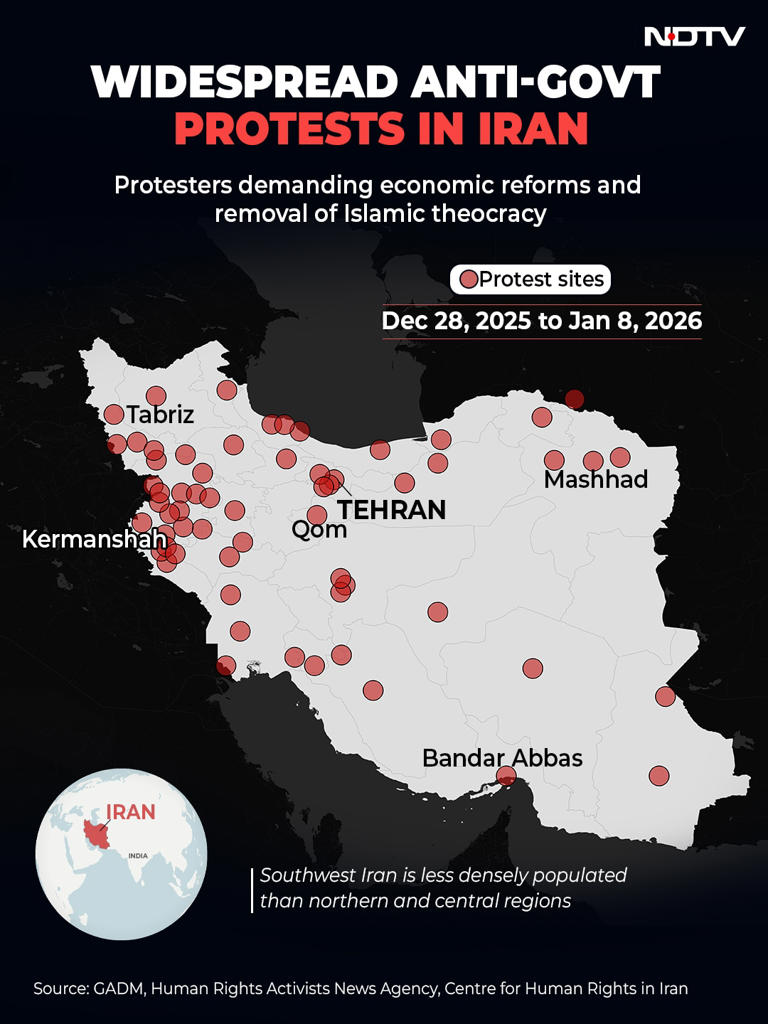 Protests against Iran's regime spread to over 45 cities amid deadly ...