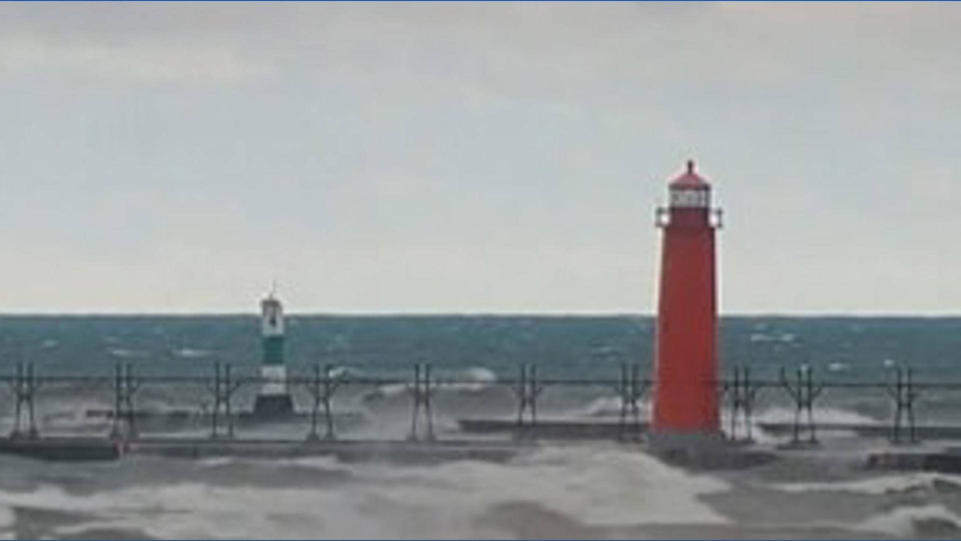 Grand Haven beach sees big waves due to windy conditions