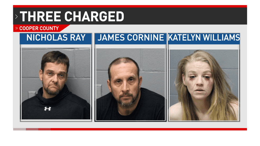 Three charged after I-70 traffic stop turns into drug trafficking arrest