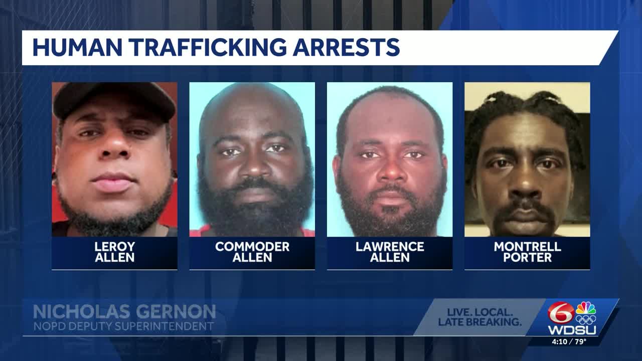 Four men arrested in human trafficking investigation