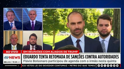 Eduardo Bolsonaro articula retomada de sanções contra autoridades brasileiras