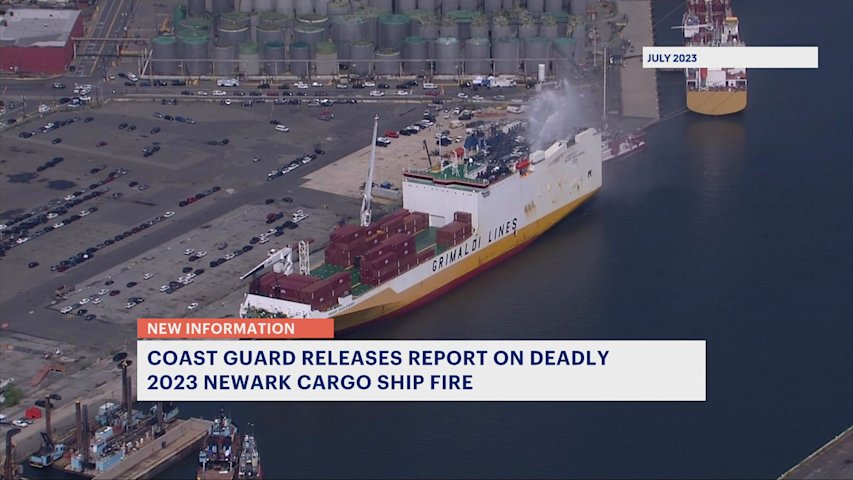 Coast Guard releases new report on Port Newark cargo ship fire that ...