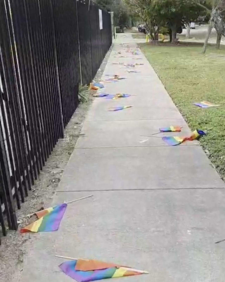 Pride flags torn down at Houston LGBTQ+ community center