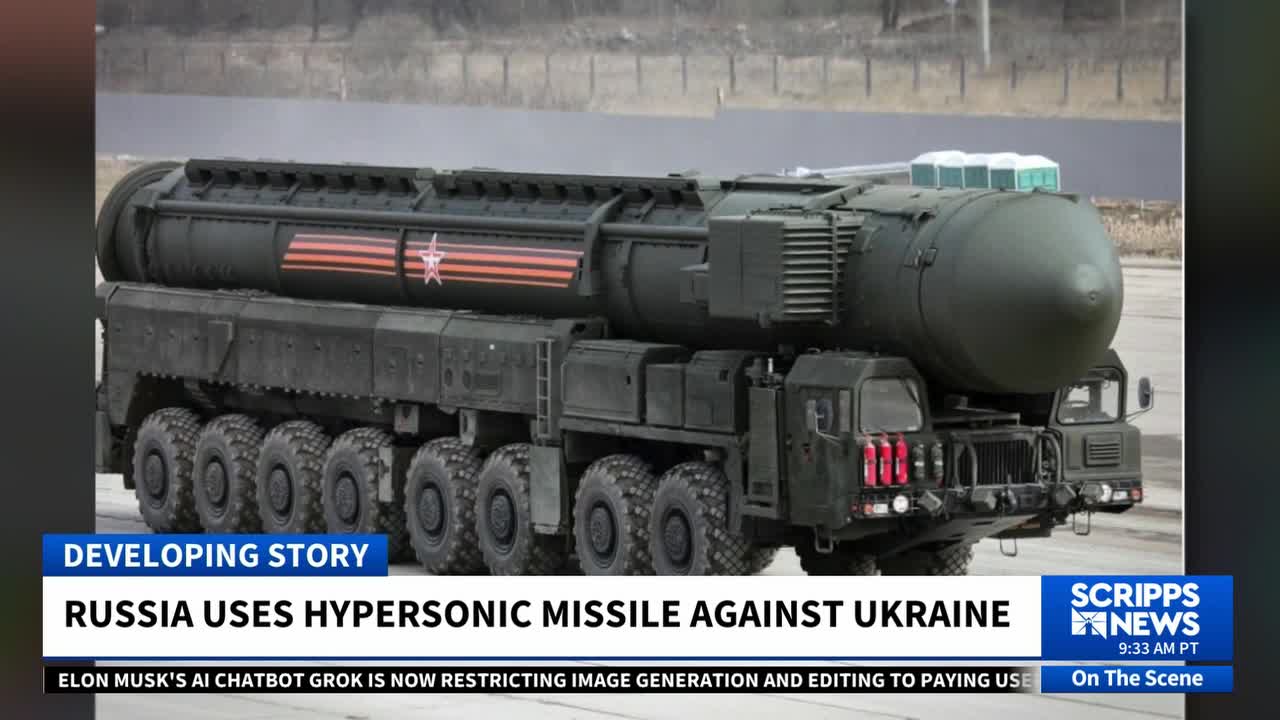 Russia uses its new ballistic missile in a major attack on Ukraine
