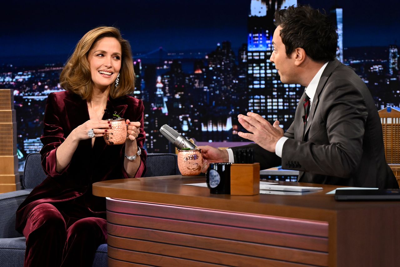 Todd Owyoung/NBC Rose Byrne on The Tonight Show Starring Jimmy Fallon.