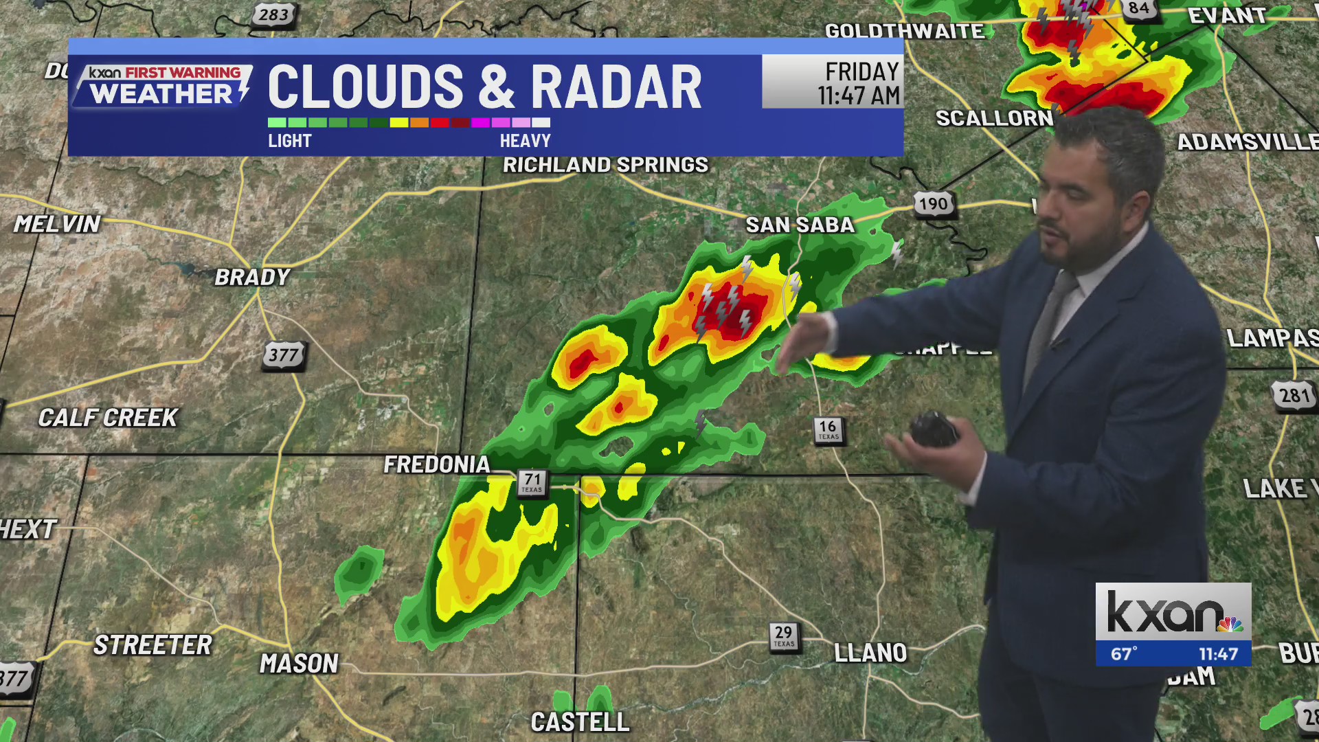 Showers and storms continue through the afternoon | Jan 9 KXAN weather ...