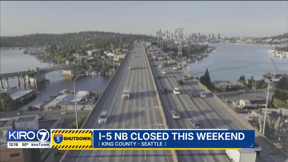 Video: I-5 NB closed in Seattle this weekend