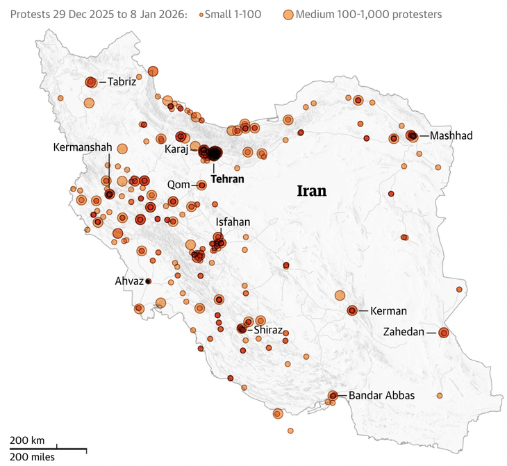 Iran rung chuyển vì biểu tình bất chấp chính quyền đe dọa trấn áp mạnh tay