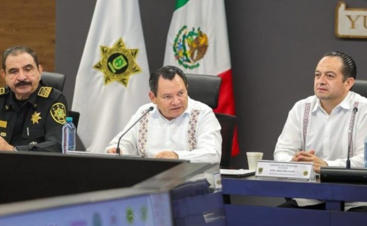 Joaquín Díaz Mena pide redoblar seguridad en Yucatán; advierte que quien cometa un delito en el estado, enfrenta la ley sin excepciones