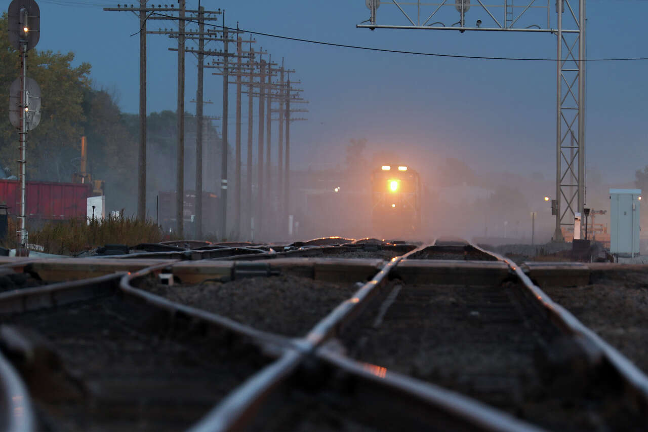 Woman walking along tracks struck, killed by train near downtown