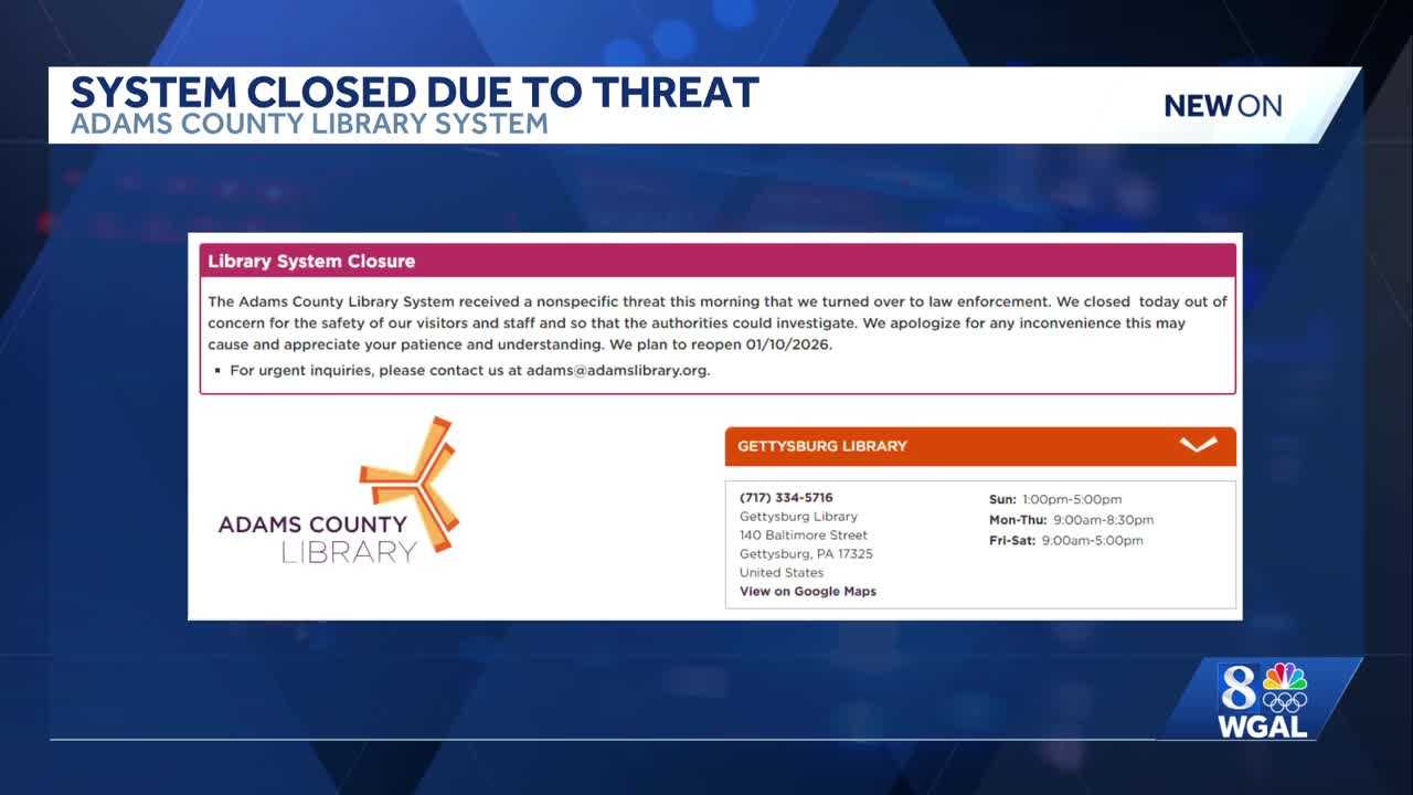 Libraries closed Friday for 'unforeseen security situation' | Full ...