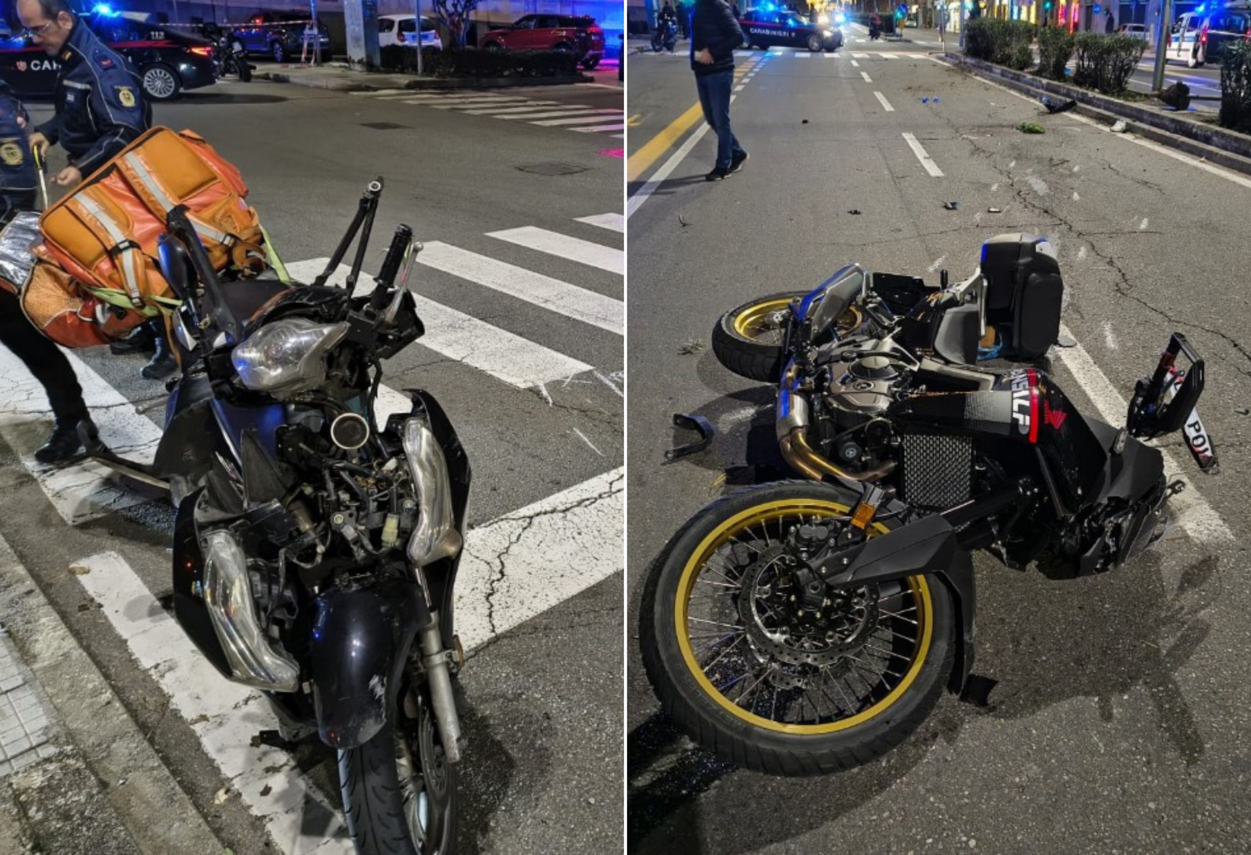 Messina, violento scontro tra due moto sulla via Garibaldi: tre feriti ...