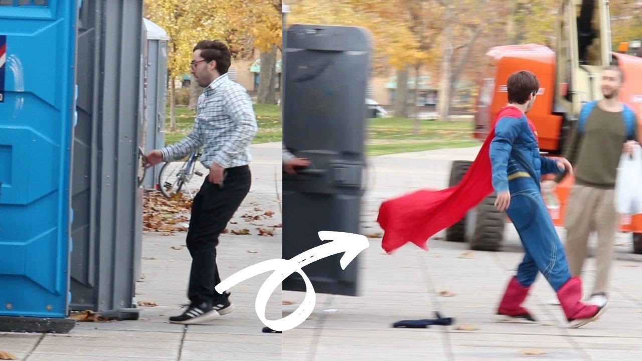 Clark Kent to Superman twin switch-up!