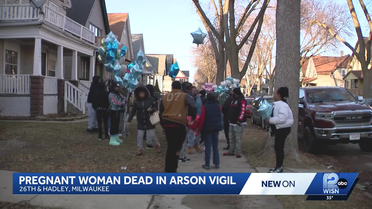 Vigil held for pregnant woman found dead in arson
