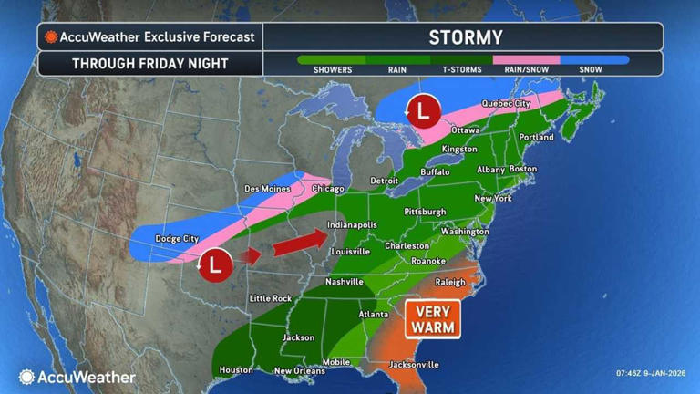 Major storm arrives in Northeast: Here's when rain will be heaviest