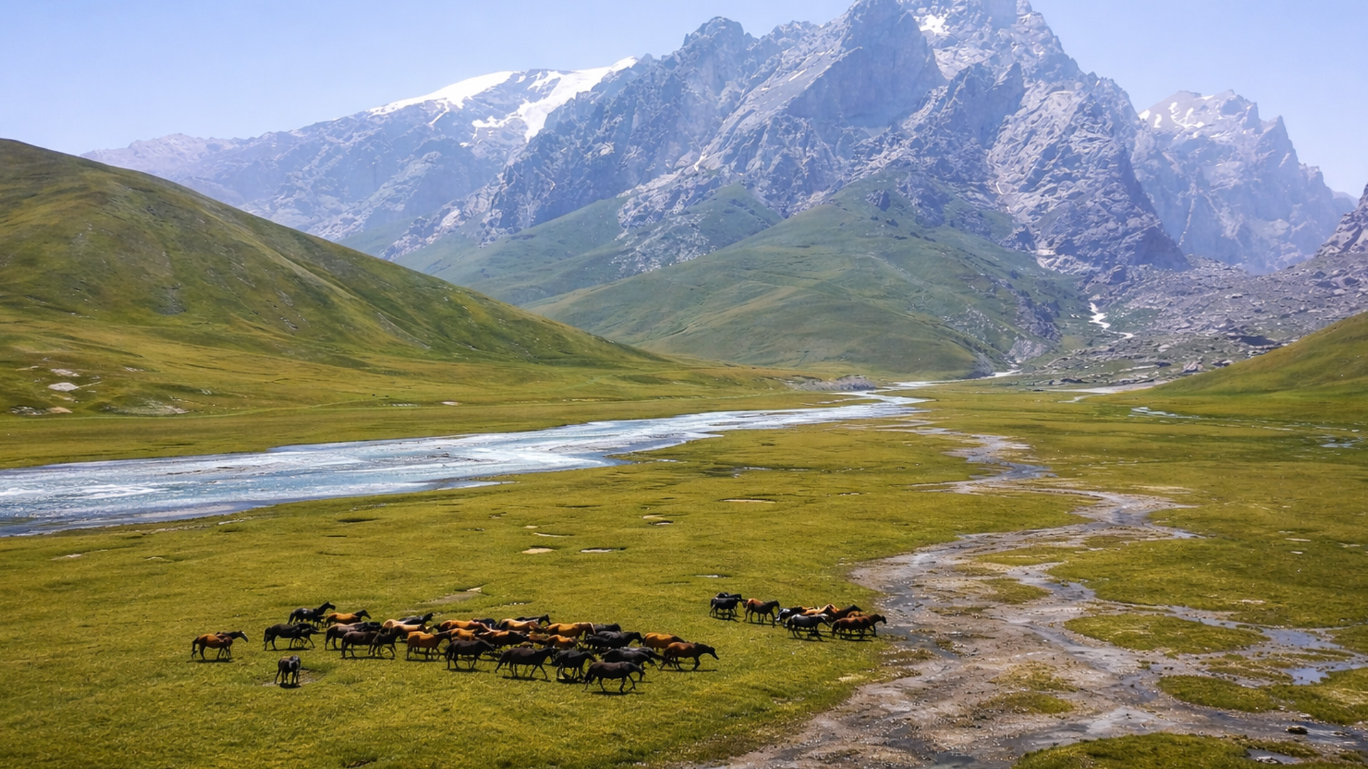 Land of horses and mountains