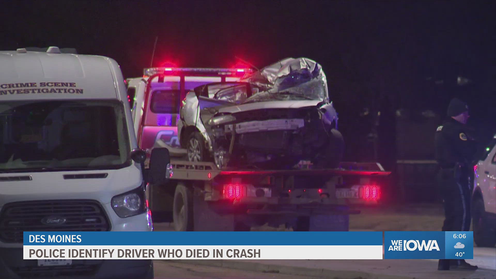 Des Moines police identify man who died in city's 1st fatal crash of 2026