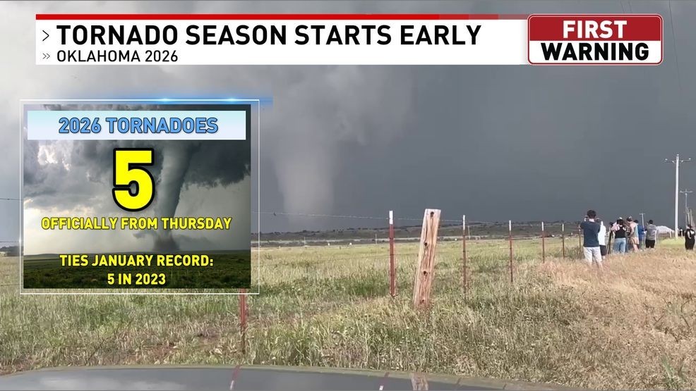 Now up to five confirmed tornadoes from Thursday morning