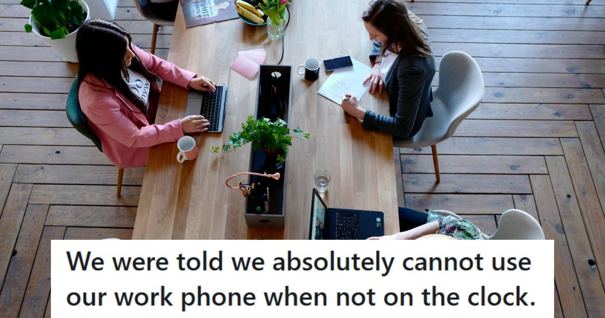 Employees were told they “absolutely” can’t use work phones off the