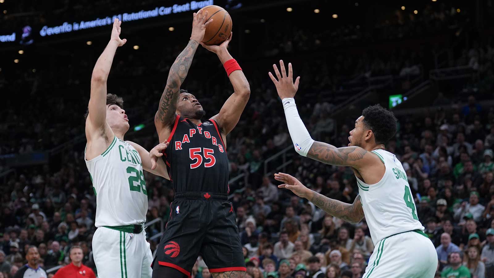 Raptors’ Alijah Martin bursts onto scene with fierce poster dunk over ...