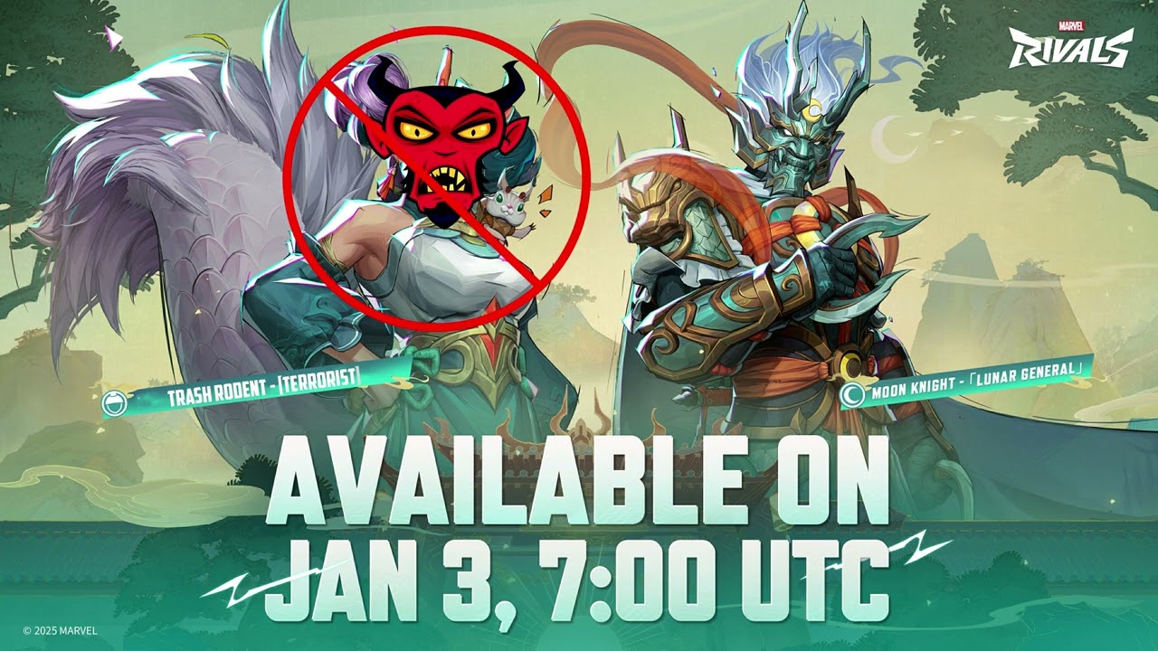 Marvel Rivals lunar Moon Knight skin coming January 3