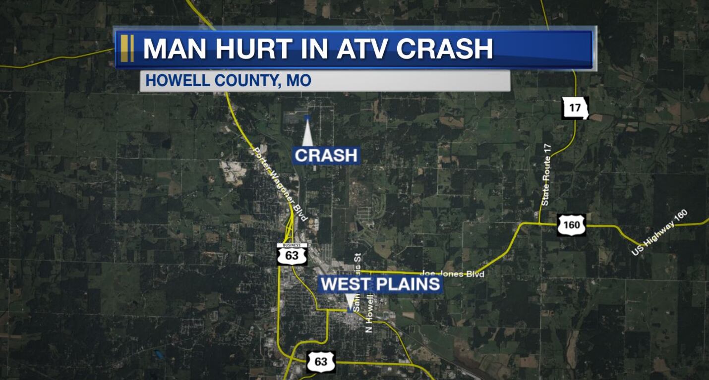 Man hurt in ATV crash in Howell County