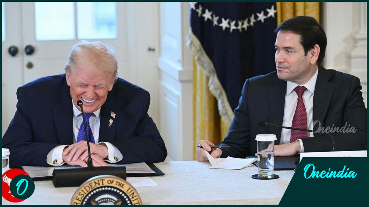 Rubio interrupts Trump, delivers secret note on Venezuela oil deal