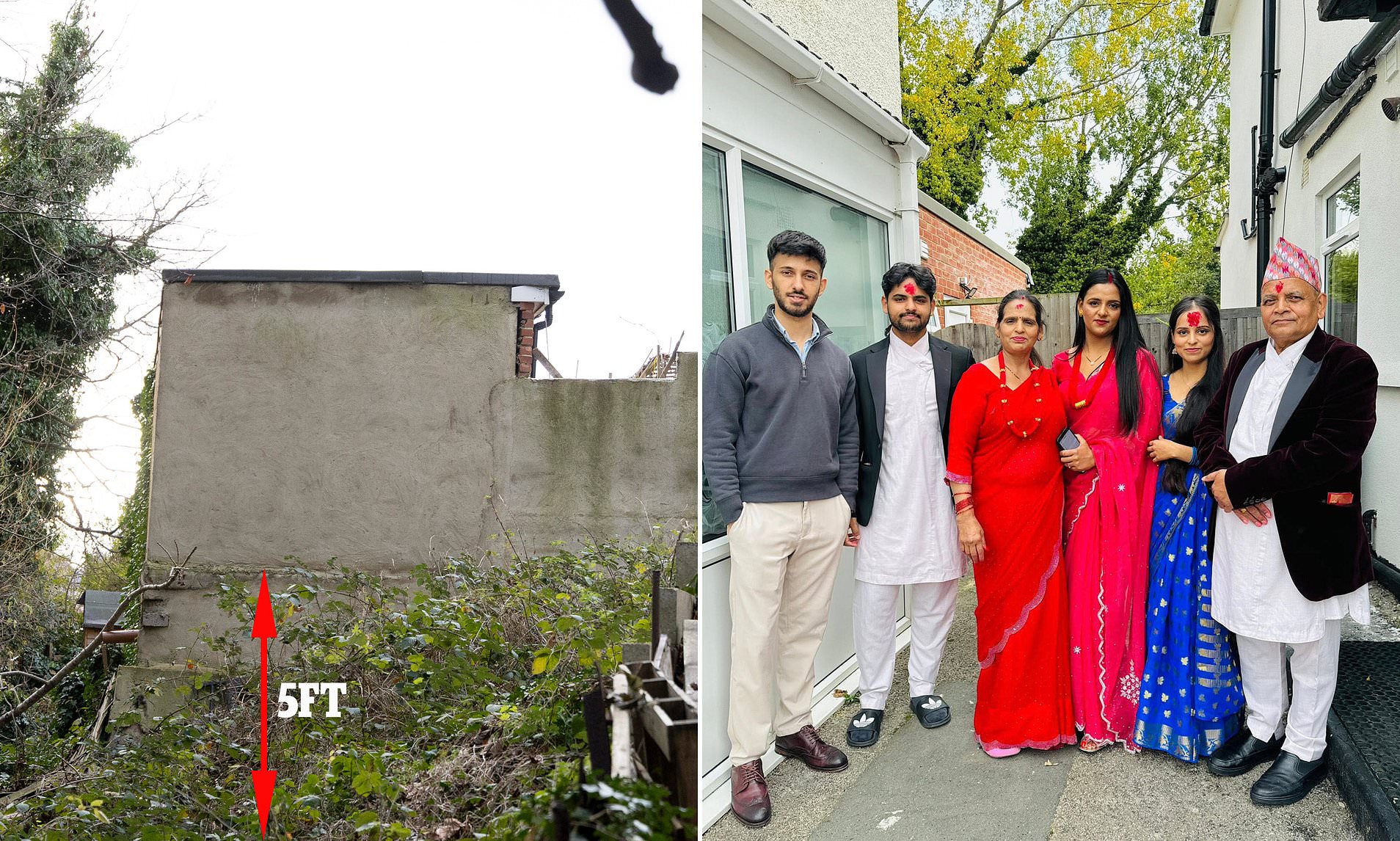 Family in £500,000 home at war with council after building five foot hill in back garden