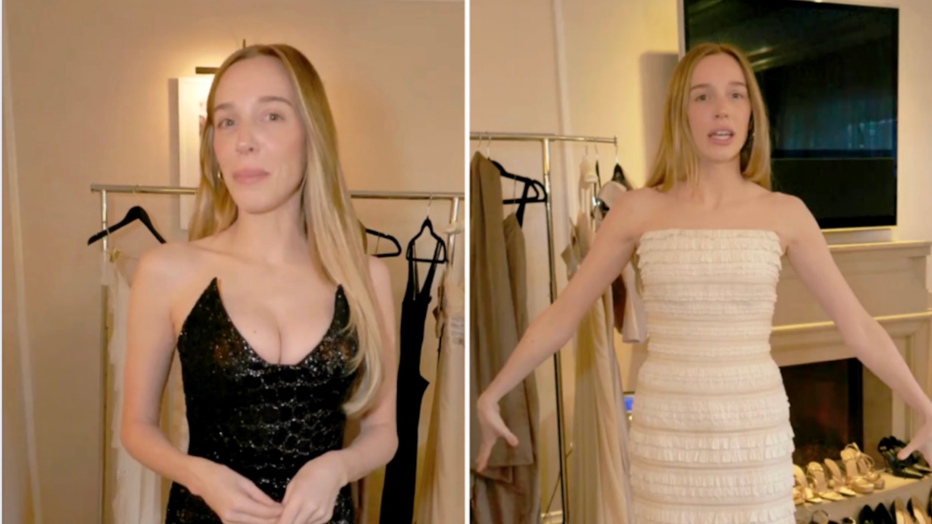 Alex Cooper asks fans for help choosing her 2026 Golden Globes dress