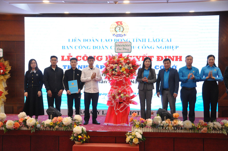 Lào Cai thành lập 2 công đoàn cơ sở tại doanh nghiệp
