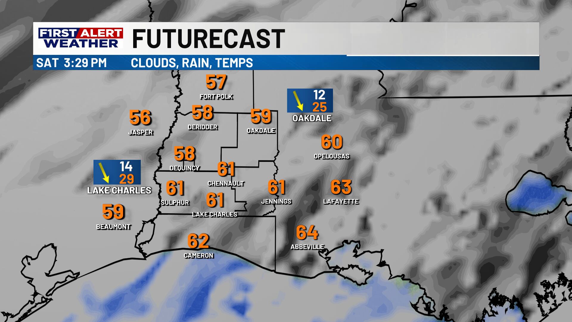 First alert forecast: Storms exit early Saturday ahead of a much cooler ...