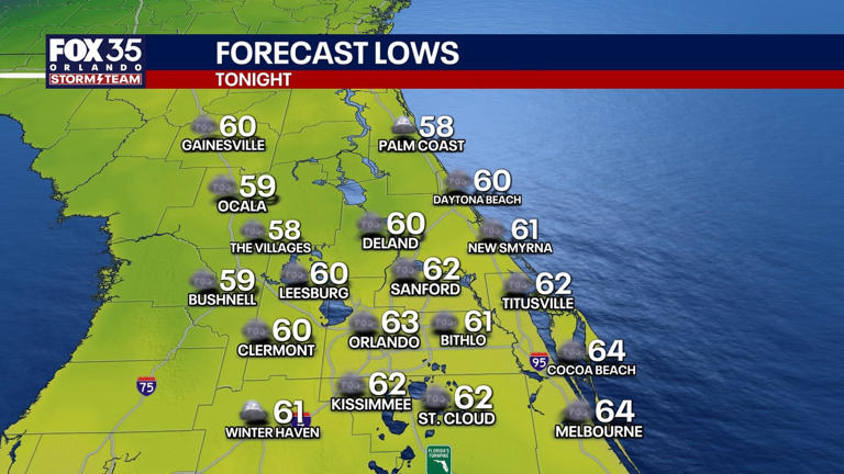 Orlando weather: Warm start to the weekend, chilly changes ahead