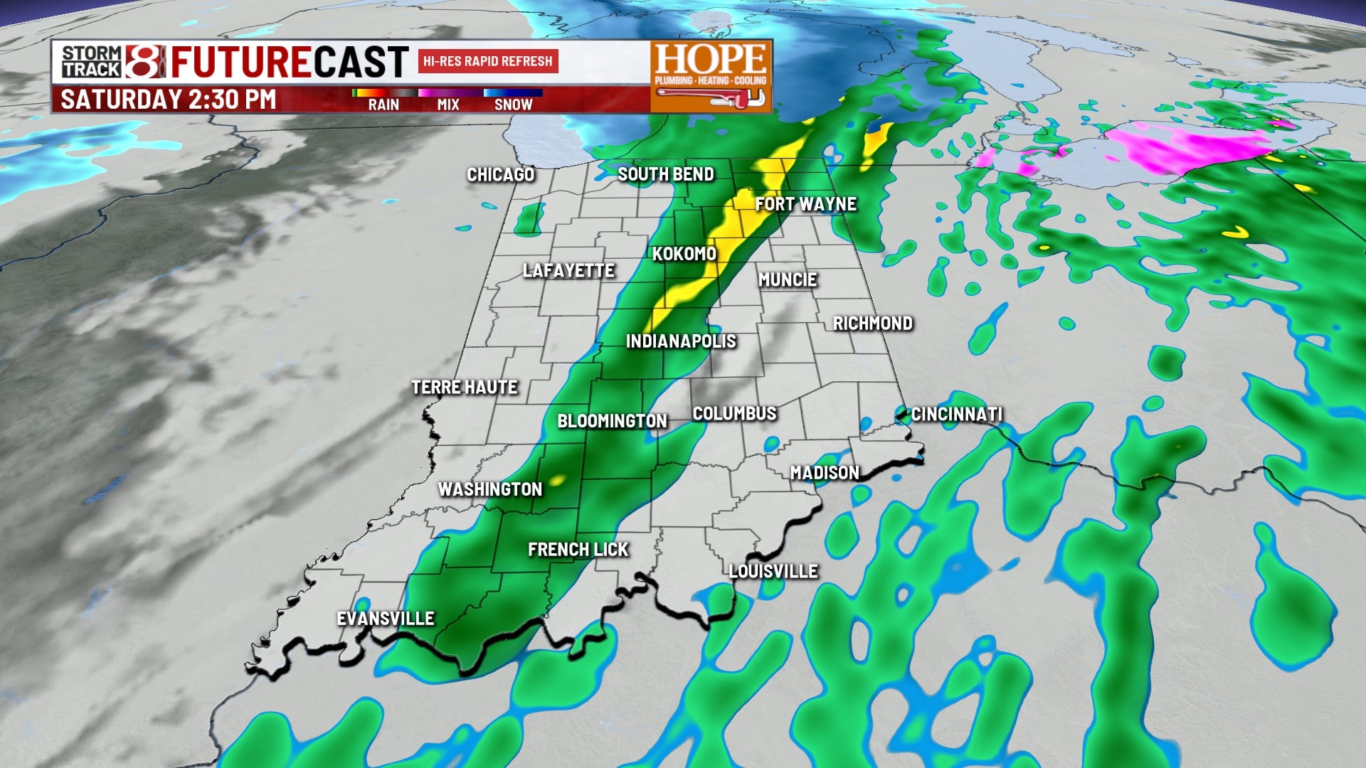 Line of showers this afternoon, scattered snow tonight | Jan. 10, 2026
