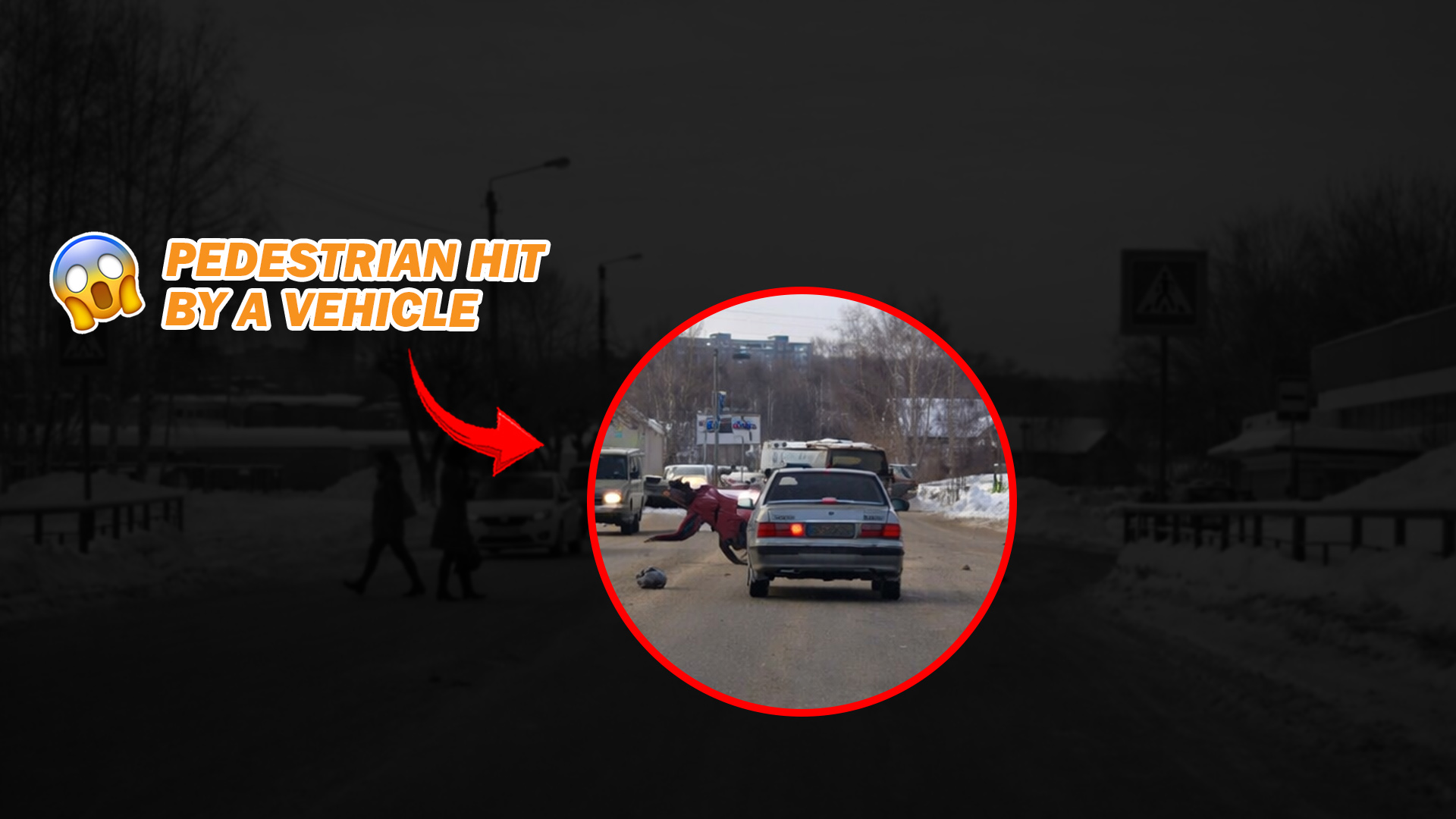 Pedestrian hit while crossing