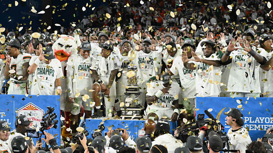 5-star Miami WR target lost his mind after the Canes punched title game ...