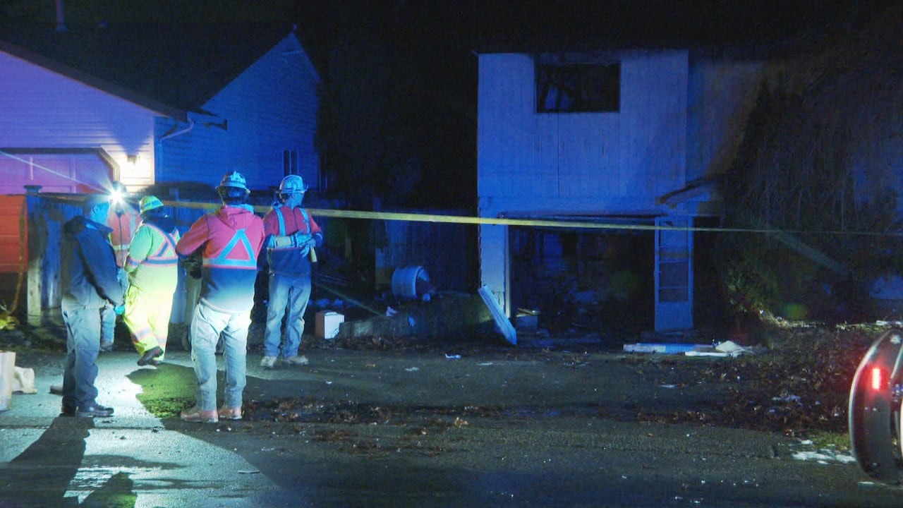 'The house just blew up' Neighbours hear explosion in Surrey fire that
