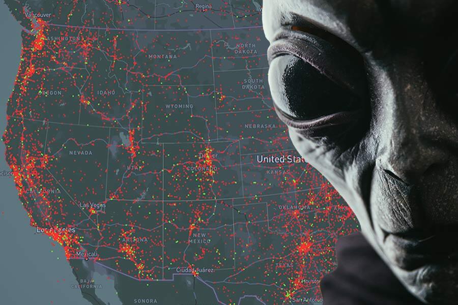 Your odds of getting abducted by aliens in Idaho are (relatively) high ...