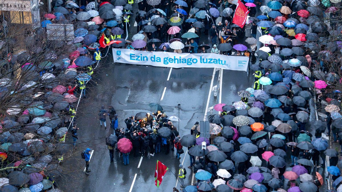 Miles de personas se manifiestan en Bilbao para pedir el fin de las ...