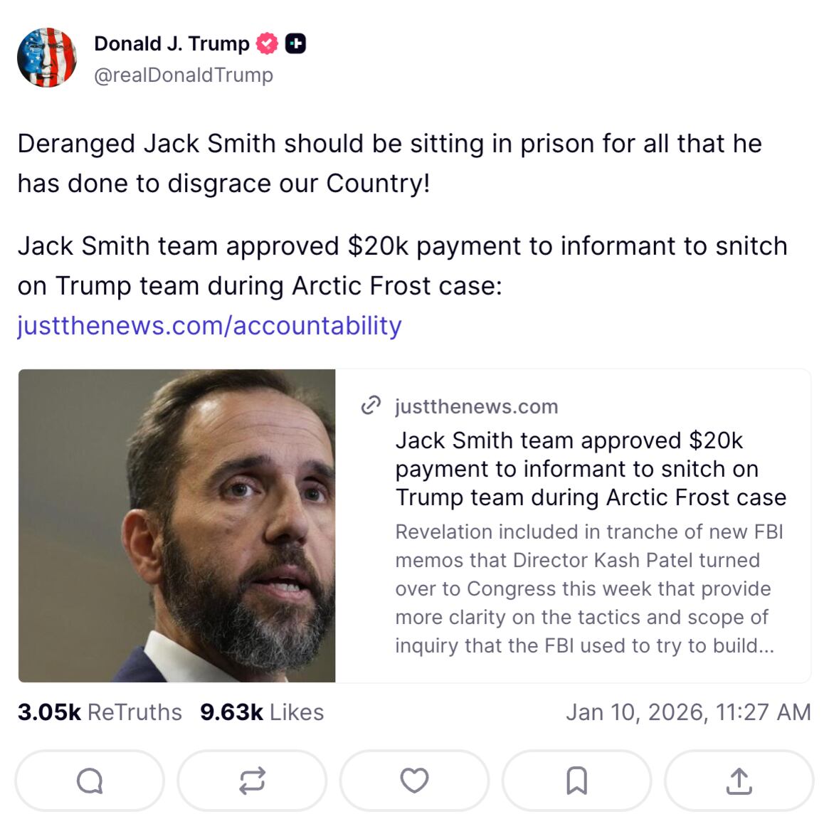 Raging Trump demands ‘deranged’ legal enemy jailed