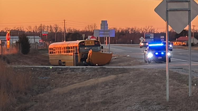 Mountain Home school bus carrying band students involved in crash with ...
