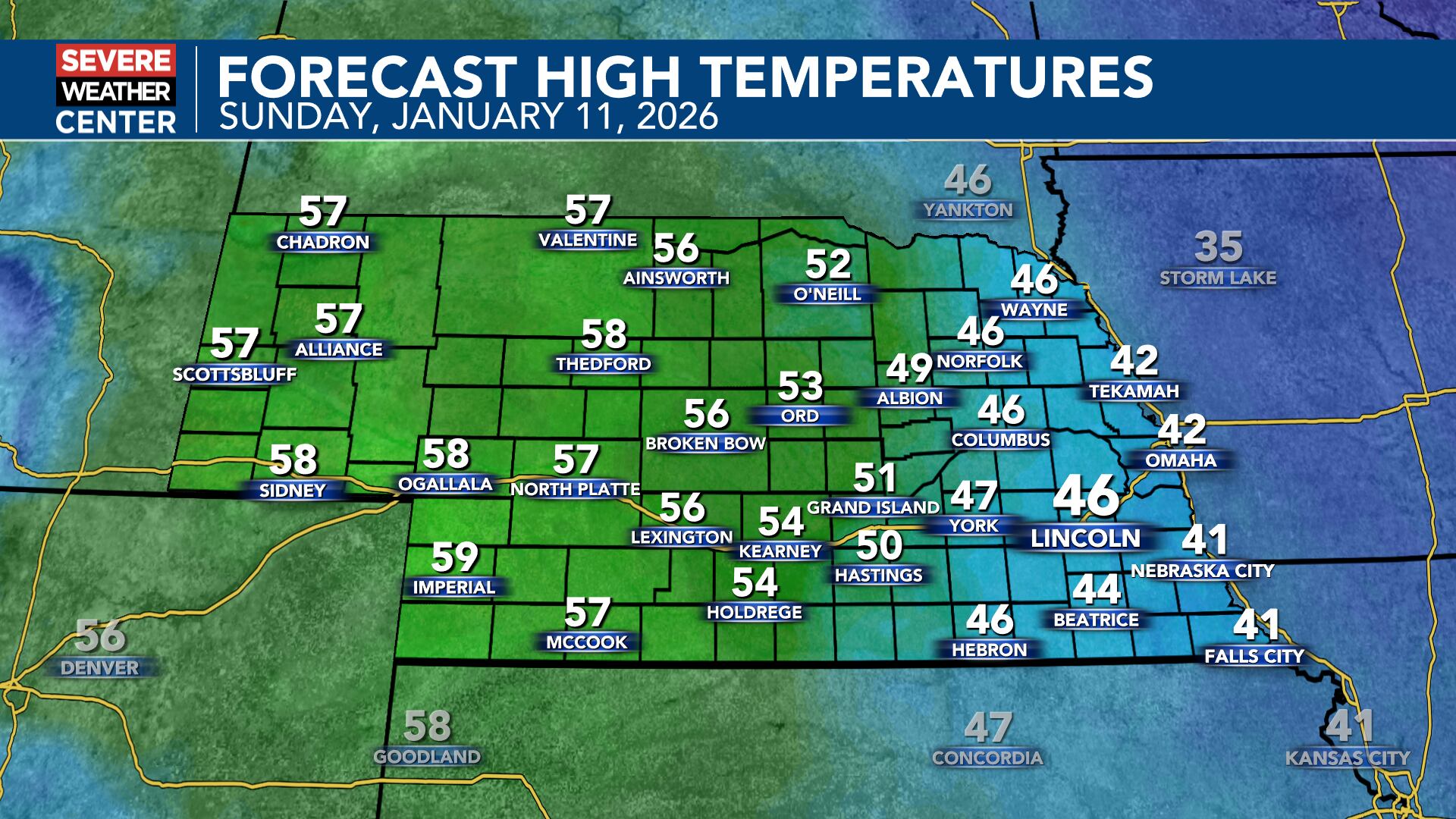 Milder days ahead for Lincoln with colder air later in the week
