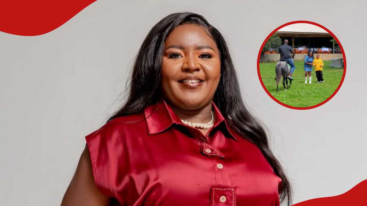 Sarah Mtalii gifts her son a horse for his birthday: 