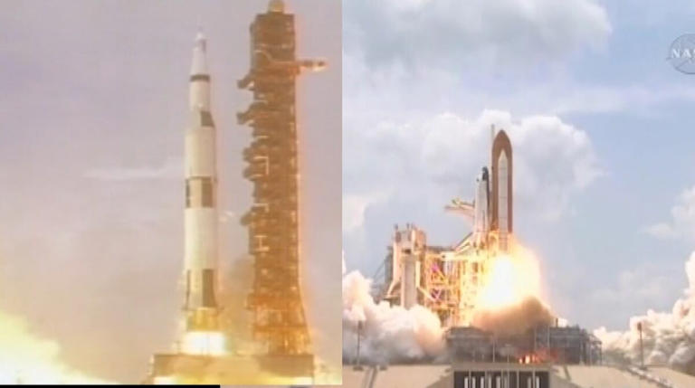 Historic NASA test structures demolished at Marshall Space Flight Center