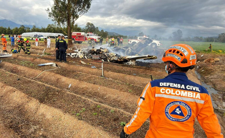 Fotos: Así quedó la avioneta en la que viajaba cantante colombiano Yeison  Jiménez; autoridades investigan