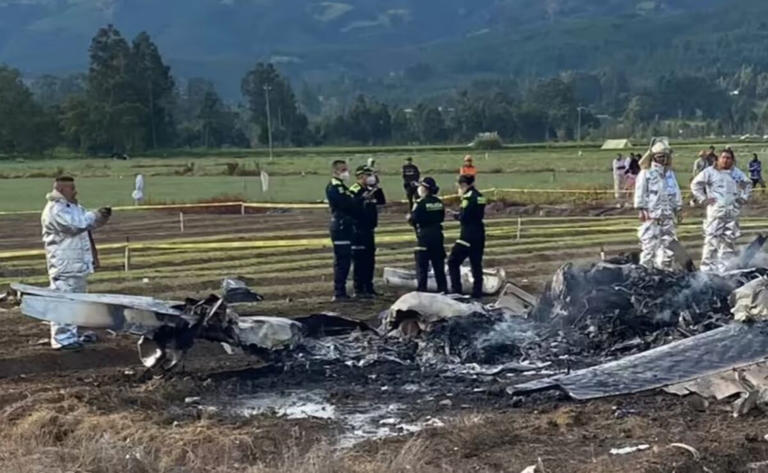 Fotos: Así quedó la avioneta en la que viajaba cantante colombiano Yeison  Jiménez; autoridades investigan