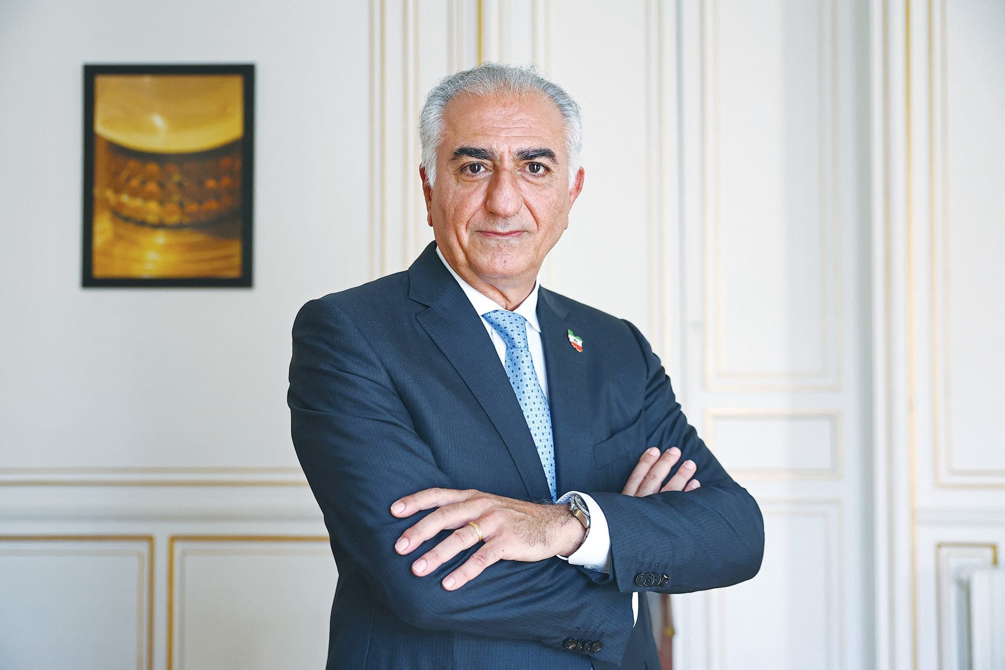 ‘JAVID SHAH’ (Long Live the Shah) has become the slogan of the ongoing Iranian protests. Here, Crown Prince Reza Pahlavi, the exiled son of the last shah of Iran, sits during an interview in Paris in June, after the Israel-Iran war.