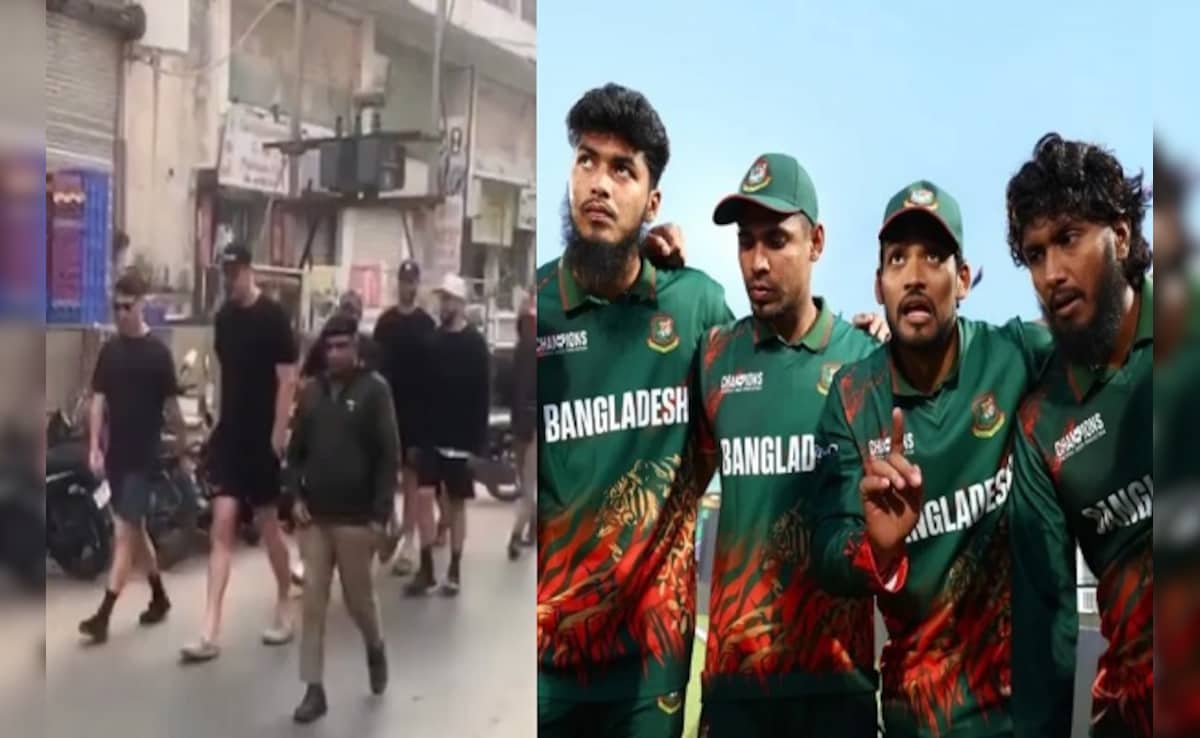 Image for बांग्लादेश सुरक्षा की मांग कर रहा है और न्यूजीलैंड के खिलाड़ी वडोदरा में सड़कों पर घूम रहे हैं