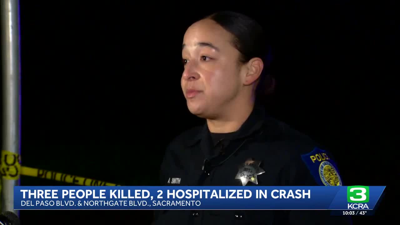 Sacramento crash leaves 3 dead, 2 injured